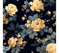 Générique Fleur De Rose Plante Papier Peint Épaissir Mat Auto Adhésif 44x500 cm Vintage Fleuri Meubles Autocollants Amovible Comptoir Contact Papier Stickers Muraux pour Bains Salon Chambre