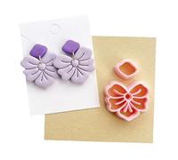 Générique Fleur Pétale Argile Cutters Pétale Forme Fleurs Polymère Argile Moule Outil Boucle d'oreille Cutters Outil De Fabrication De Bijoux Polymère Argile Outils