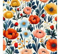 Générique Fleurs Colorées Papier Peint Épaissir Mat Auto Adhésif 44x500 cm Peinture Art Meubles Autocollants Amovible Comptoir Contact Papier Stickers Muraux pour Bains Salon Chambre