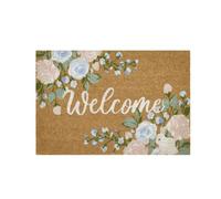 Générique Fleurs Paillasson de Pâques, 90 cm Printemps Tapis de Pâques, Paillasson de Bienvenue de Pâques, Décoration Maison Cuisine Tapis de Sol Antidérapant pour Intérieur et Extérieur