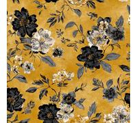 Générique Fleurs Peintes Papier Peint Épaissir Mat Auto Adhésif 44x500 cm Rétro Plantes Meubles Autocollants Amovible Comptoir Contact Papier Stickers Muraux pour Bains Salon Chambre