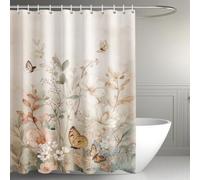 Générique Fleurs Rideau de Douche 200x240, Imperméable Lavable Machine