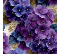 Générique Fleurs Violettes Papier Peint Épaissir Mat Auto Adhésif 44x600 cm Aquarelle Plantes Meubles Autocollants Amovible Comptoir Contact Papier Stickers Muraux pour Bains Salon Chambre