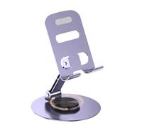 Générique Flexible Cell Dock - Portable Mobile Stand for | Compact Build with Tilt Adjustment & Elevation Options for Home Office, Classes, Cooking Assistance and Travel Convenience