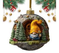 Générique Flexible Christmas Decoration Indoor - Holiday Christmas Decor | 8cm/3.15 Holiday Ornaments for Tree, Lightweight Acrylic Gnomes Decorations, Home Accessories, Hanging GNOME Decor for Home