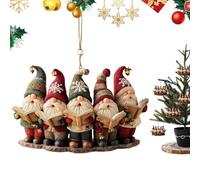 Générique Flexible Christmas Decoration Indoor - Holiday Christmas Decor | 8cm/3.15 Holiday Ornaments for Tree, Lightweight Acrylic Gnomes Decorations, Home Accessories, Hanging GNOME Decor for Home