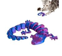 Générique Flexible Lizard, Articulated Animal Toy, 7.48x2.09 inches Animal Model with Movable Limbs, Smooth Reptile, Fidget Creature with Realistic Style, Play Entertainment for Boys Girls