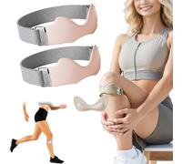Générique Flexwrap Knee Strap, Flex Wrap Silicone Patellar Tendon Support Strap, Flex Wrap Essentials, Adjustable Flexwrap Knee Brace, for Knee Pain Knee Brace Running Basketball Hiking (Pink*2)