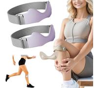 Générique Flexwrap Knee Strap, Flex Wrap Silicone Patellar Tendon Support Strap, Flex Wrap Essentials, Adjustable Flexwrap Knee Brace, for Knee Pain Knee Brace Running Basketball Hiking (Purple*2)