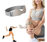 Générique Flexwrap Knee Strap, Flex Wrap Silicone Patellar Tendon Support Strap, Flex Wrap Essentials, Adjustable Flexwrap Knee Brace, for Knee Pain Knee Brace Running Basketball Hiking (Gray*1)