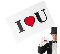 Générique Flick The Heart Magic Trick - 11x7cm Heart Appearing Card | Color Changing Flick Finger Gimmick | Close-Up Magic Illusion Cards | Interactive Mentalism Card Trick | MagicProp for Magicians