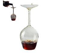 Générique Flip Glass - 14 Fl Oz Upside Down Wine Glass with Long Stem,Unique Fun Creative Stem Cups for Women Men Birthday Anniversary, Valentine, Christmas, Party Gift (1)