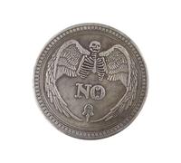 Générique Flipping Challenge Coin - Zinc Alloy Yes No Challenge Coin | Commemorative Coin Souvenir, Yes Or No Coin, Novelty Letter Challenge Coin, Lucky Divination Coin, Decision Maker
