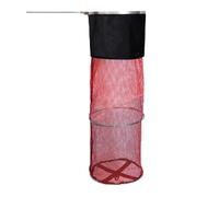 Générique Float Fishing Rod, Fishing Box, Foldable Fish Cage, Fish Basket with Ground Cage, Net for Reservoirs, Floating Cage (30x100cm/11.81x39.37) for Lakes, Fish Basket, Fish Trap for Ditches Red