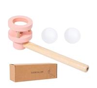 Générique Floating Ball Balance Toy - 5.9 inch Wooden Game | Handcrafted Gear, Fun Party Game and Motor Exercise Tool for Kids and Adults Ideal for Intellectual Development Family Fun Set