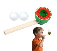 Générique Floating Ball Game - 15x4.5x4.5cm Kids Toy, Wood Craft, Blowing Balls for Fun Play with Smooth Design | Cognitive Development Activity for Easter and Thanksgiving Birthday Parties