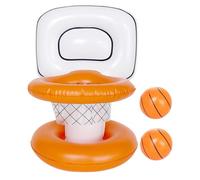 Générique Floating Basketball Hoop for Pool Inflatable Pool Basketball Game Set PVC Water Toys for Kids Adults Summer Beach Lake Backyard Party Fun