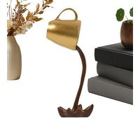 Générique Floating Coffee Cup Statue - Resin Coffee Spilling Table Ornament | Illusion Coffees Cup Sculpture Decor | Creative Desktop Figurine, Home Decoration for Bookshelf, Bedside, Nightstand