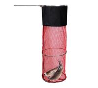 Générique Floating Fish Basket, Portable Fish Net Bag, Foldable Fish Cage, Kayak Fishing Accessories, Fish Cage with Ground Plug, Floating Fishing Net, Reservoir Fishing Basket, Durable Fish Net Bag