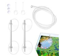 Générique Floating Plant Corral - Fish Tank Silicone Fence | Suction Cup Floating Plant Barrier for Aquariums, Intercepting and Containing Floatings Plants in Freshwater Or Saltwater Fish Tanks