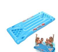 Générique Floating Pong Table - Pool Raft for Party Games | PVC Material with Beer Lounge Design, Inflatable Mattress, Fun Accessories for Adults Summer Travel