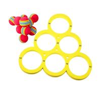 Générique Floating Pool Game - EVA Floating Toss Game with 10 Balls | Durable Swimming Activity Accessory | Fun Outdoor Water Sports for Kids & AdultsSummer Activities