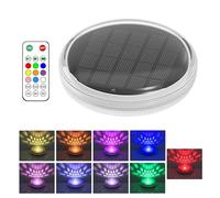 Générique Floating Pool Lights, Waterproof Ip68 Colorful 9 Lightings Modes, Timed Lamp, Outdoor Beach Patio Deck Decoration, Poolside Lighting, Led Light for Backyard Pools Party, 11cm