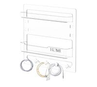 Générique Floating Shelf, Wall Rack, Storage Organizer, Decorative Bedside Mount, Hook Clip System, 9.45x9.06x2.13 inches, for Kitchen Supplies, Bedroom Accessories, Cable Management, Home Display