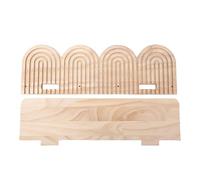 Générique Floating Shelve - Storage Shelf, Bohemian Farmhouse Wooden Wall Shelf for Home Decor and Organization | Hangable Bookshelf and Display Rack for Bathroom, Bedroom, Kitchen, Living Room