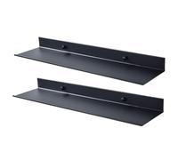 Générique Floating Shelves, Aluminum Alloy Display Shelf, Wall Mounted Organizer, for Household Storage and Decoration, 2 Pieces, Living Room, Bedroom, 11.81x4.72x1.57 inches, Sturdy Design