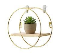 Générique Floating Shelves, Round Shape Storage Organizer Bracket, Wall Mounted Shelves Gear for Kitchen Workplace Dorm Nursery Garage Entryway Hallway, Professional Home Maintenance Accessory Tool