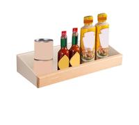 Générique Floating Shelves, Wide Wall Mount, 5.55x5.12in Floating Shelves Rustic, Bathroom Display Stand, Decorative Wine Bottle Holder for Living Room, Kitchen, Restroom