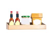 Générique Floating Shelves, Wide Wall Mounted Display, 15.55x5.12in Rustic Bathroom Shelf, Decorative Wine Bottle Holder, Seasoning Rack, Home Storage Organizer for Living Room, Kitchen