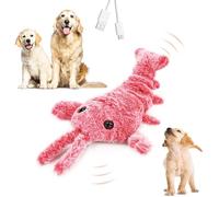 Générique Floppy Lobster Interactive Dog Toys, 2025 New Wiggly Lobster Dog Toy for Boredom,Wiggly Lobster for Small Medium Large Dogs, Moving Dog Toy, Rechargeable (Red)