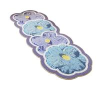 Générique Floral Bath Mat | 120x50cm Non Slip Carpet,Washable Absorbent Bath Mats for Bathroom - for Home Indoor Bedroom Living Room Floor Decor