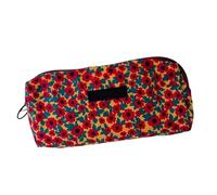 Générique Floral Pencil Pouch, Cute Pencil Bag Zipper Pouch, Storage Bag Makeup Organizer, Toiletry Bag, Floral Pen Pouch for Women Girls School Supplies, 7.87x1.77x2.76 inches