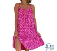 Générique Floral Printed Camisole Dress, Goodwillbrave Dress Printed Camisole Dresses, Summer Sun Beach Dresses for Woman (Rose,3TG)