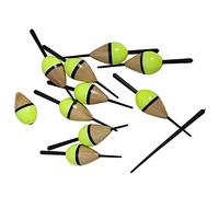 Générique Flotteur de pêche Bobber en liège, bouée éclairée Jaune, 1.8g/7.5cm, 10 pièces