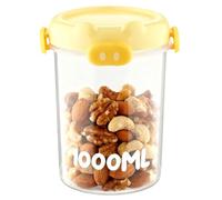 Générique Flour Canister-Flour Storage | 1000ml Wheat Container For Food Grade Airtight Kitchen Gadgets,containers, Grain Cereal Baking Powder Chips Snack Bread Bean Popcorn Counter Etc