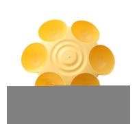 Générique Flower Cat Bowl Multi-Pet Feeder - 6-Way Whisker-Friendly Cat Food & Water Bowls, Shallow Petal Dish for Better Digestion, Anti-Skid Raised Petal Feeder for Kittens & Multiple Cats