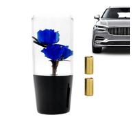 Générique Flower Gear Shift Knob, Diamond Clear Acrylic Rose Design Stick