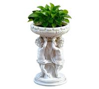 Générique Flower Pot - European Plant Pots | Resin Retro Decor | Angel Statue Container | Vintage Planter Pot | Garden Statues, for Outdoor Yard Patio Garden Porch Pathway Lawn Balcony Bedroom