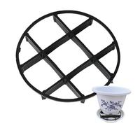 Générique Flower Pot Riser & Drainage Tray - Adjustable Height Pot Stand With Leveling Pad | Prevents Root Rot, Elevates Vase For Better Airflow | Plant Support Frame For Indoor Outdoor Containers