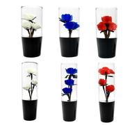 Générique Flower Shift Knob Clear Acrylic Rose Flower Stick Shift | Clear Gear Shift Knob Universal Aftermarket Replacement For Car Vehicle Automobile Truck Suv Van Pickup Off Road Manual