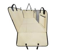 Génerique Fluffy Car Seat Covers, Housses De Siège Arrière for Animaux Compagnie avec Fond Rigide, Protection Sécurité Imperméable, Hamac, Tapis Transport, Fournitures for Chiens(Rice White)