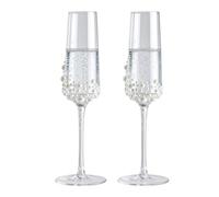 Générique Flûte à Champagne - Verre en Imprimé Perle, Cadeau de Vacances en | Coupes à Champagne en pour couples, jeunes mariés, mariage, saint-valentin, fête des mères, noël, réunion de