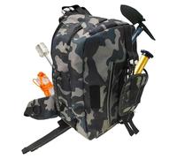 Générique Fly Fishing Sling Pack, Adjustable Hiking Sling Bag, (14.57x9.06x5.12 inches) Multifunctional Tackle Backpack, Water-Resistant Storage Pack, Lightweight Design (Gray, Multiple Pockets)