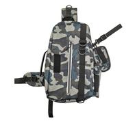 Générique Fly Fishing Waist Pack, Adjustable Fishing Tackle Storage Bags, Multifunctional Tackle Backpack for Running, Cycling, Hiking, Durable Oxford Cloth, 37x23x13cm