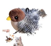 Générique Flying Bird Cat Toy - Cute Bird Toy with Flapping Wings, Chirping Bird Cat Toy Flapping Wings, Interactive Cat Exercise Toy, Catnip Toys, Touch Activated Kitten Toy, Sandpiper Chirp Tweet