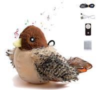 Générique Flying Bird Cat Toy, Flying Bird Cat Toys for Indoor Cats, Flappy Bird Cat Toy Flying,Chirping Bird Cat Toy Flapping Wings Rechargeable,Flappy Bird Cat Toy (Flappy Big Sparrow)
